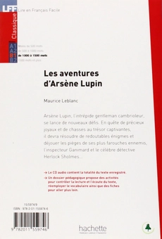 Паперова книга «Les aventures d'Arsene Lupin (+ CD audio MP3)», автор Моріс Леблан - фото №2 - мініатюра