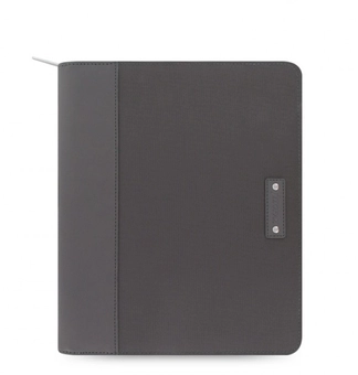  «Чехол-блокнот на молнии Filofax Microfiber iPad Air Case серый (829840)», бренда Filofax - фото №1 - миниатюра