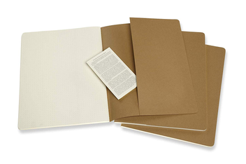  «Набор записных книг Moleskine Cahier XXL в точку 3 шт беж (8058341719275)», бренда Moleskine - фото №3 - миниатюра