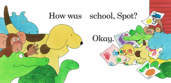 Бумажная книга «Spot Goes to School», автор Эрик Хилл - фото №3 - миниатюра