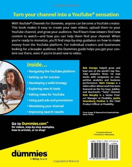Паперова книга «YouTube Channels For Dummies», авторів Джекі Суонсбург Пауліно, Метт Чампа, Річ Мерфі, Роб Чампа - фото №2 - мініатюра