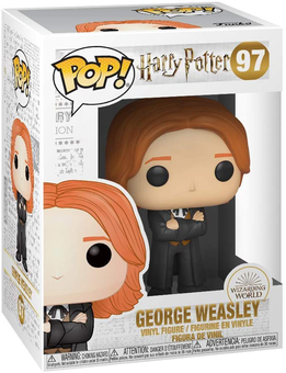  «Коллекционная фигурка Funko Pop! Harry Potter George Weasley Yule (42843)», бренда Funko Pop - фото №3 - миниатюра