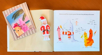 Паперова книга «The Crayons’ Christmas», автор Дрю Дейволт - фото №5 - мініатюра