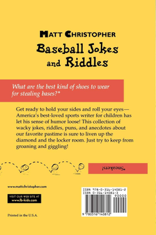 Бумажная книга «Matt Christopher's Baseball Jokes and Riddles», автор Мэтт Кристофер - фото №2 - миниатюра