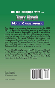 Бумажная книга «On the Halfpipe with...Tony Hawk», автор Мэтт Кристофер - фото №2 - миниатюра