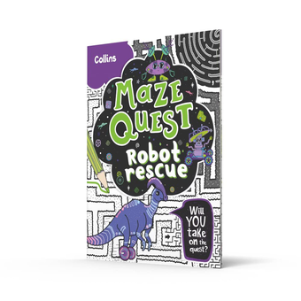 Бумажная книга «Robot Rescue. Solve 50 Mazes in This Adventure Story for Kids Aged 7+», автор Киа Мари Хант - фото №2 - миниатюра