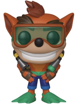  «Коллекционная фигурка Funko Pop! Pop Games Крэш с Аквалангом (FK33916)», бренда Funko Pop - фото №1 - миниатюра
