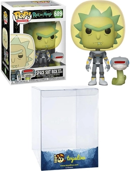  «Коллекционная фигурка Funko Pop! Rick & Morty Space Suit Rick with Snake (45434)», бренда Funko Pop - фото №4 - миниатюра