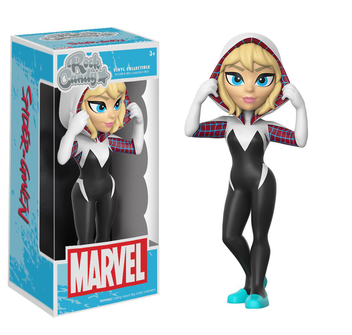  «Коллекционная фигурка Funko Pop! Rock Candy Marvel Spider-Gwen Unmasked (FK11684)», бренда Funko Pop - фото №2 - миниатюра