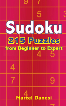 Паперова «Sudoku. 215 Puzzles From Beginner to Expert», автора Марсель Данезі– фото №1