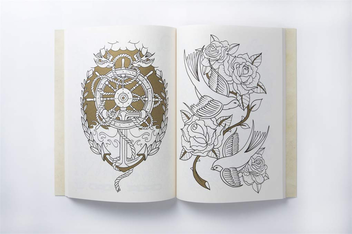 Бумажная книга «The Tattoo Colouring Book» - фото №4 - миниатюра