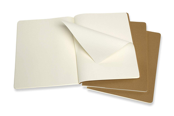  «Набор записных книг Moleskine Cahier XXL в точку 3 шт беж (8058341719275)», бренда Moleskine - фото №4 - миниатюра