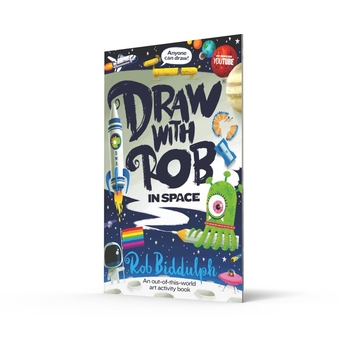 Бумажная книга «Draw With Rob. In Space», автор Роб Биддульф - фото №2 - миниатюра