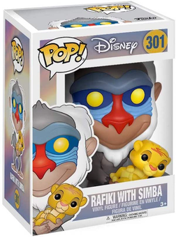  «Коллекционная фигурка Funko Pop! Disney The Lion King Rafiki with Baby Simba (20095)», бренда Funko Pop - фото №2 - миниатюра