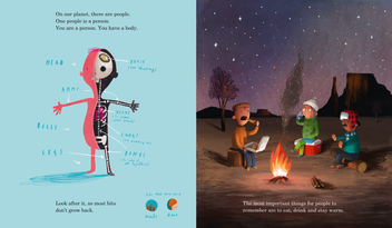 Паперова книга «Here We Are: Notes for Living on Planet Earth», автор Олівер Джеферс - фото №2 - мініатюра