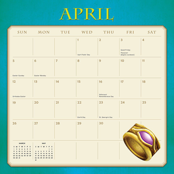 Паперова книга «The Legend of Zelda 2015 Calendar» - фото №4 - мініатюра