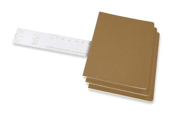  «Набор записных книг Moleskine Cahier XXL в точку 3 шт беж (8058341719275)», бренда Moleskine - фото №5 - миниатюра