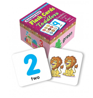 Бумажная книга «Handypack Bord Flashcards for Toodlers 3 years. Numbers,Colours & Shapes» - фото №3 - миниатюра