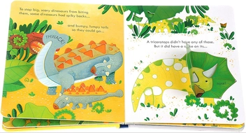 Бумажная книга «Peep Inside Dinosaurs», автор Анна Милборн - фото №2 - миниатюра