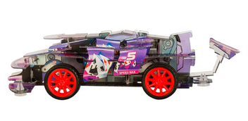  «Пазл 3D Spin Master Перегоновий автомобіль фіолетовий 34 елементи (SM98388/6044918-2)», бренду Spin Master - фото №4 - мініатюра