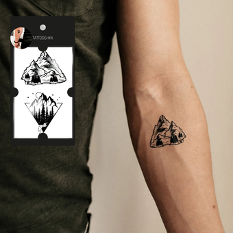 «Тимчасове тату Tattooshka Хочу в гори (RC-540)», бренда Tattooshka - фото №2 - миниатюра