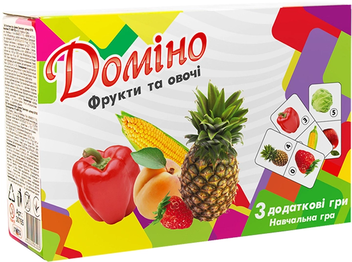 «Доміно Strateg Фрукти й овочі (30764)», бренда Strateg - фото №1 - миниатюра