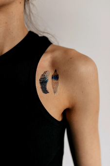  «Тимчасове тату Tattooshka Кольорові пера (T-161)», бренда Tattooshka - фото №5 - миниатюра