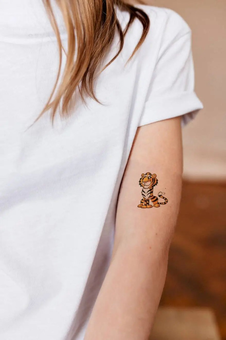 «Тимчасове тату Tattooshka 12 щасливих звіряток (WS-YX021)», бренда Tattooshka - фото №4 - миниатюра