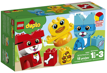  «Конструктор LEGO DUPLO Мои первые домашние животные 18 деталей (10858)», бренда LEGO - фото №1 - миниатюра