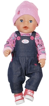  «Пупс Zapf Baby Born Джинсовый Стиль 43 см с аксессуарами (824238)», бренда Zapf Creation - фото №1 - миниатюра