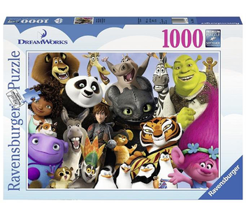  «Пазл Ravensburger Семейка Дримворкс 1000 элементов (RSV-196937)», бренда Ravensburger - фото №1 - миниатюра