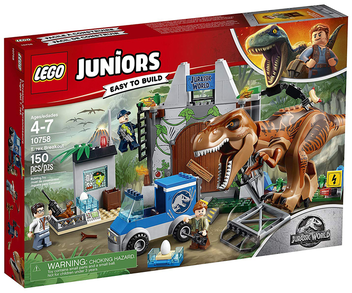  «Конструктор LEGO Juniors Побег Ти-Рекса 150 деталей (10758)», бренда LEGO - фото №1 - миниатюра
