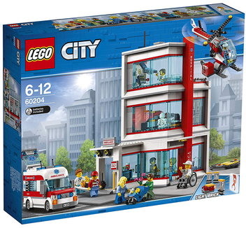  «Конструктор LEGO City Городская больница 861 деталь (60204)», бренда LEGO - фото №1 - миниатюра
