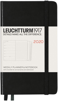«Карманный еженедельник с заметками Leuchtturm1917 2020 Черный (359894)», бренда Leuchtturm1917 - фото №1 - миниатюра