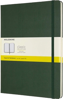  «Блокнот Moleskine Classic Extra Large Клетка Миртовый Зеленый (QP091K15)», бренда Moleskine - фото №1 - миниатюра