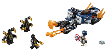 «Конструктор LEGO Super Heroes Marvel Капітан Америка Атака Аутрайдерів 167 деталей (76123)», бренду LEGO - фото №3 - мініатюра