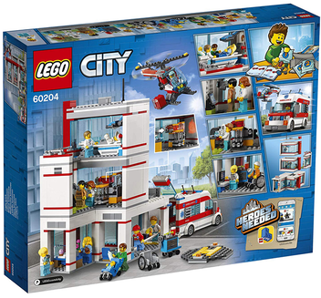  «Конструктор LEGO City Городская больница 861 деталь (60204)», бренда LEGO - фото №4 - миниатюра
