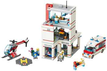  «Конструктор LEGO City Городская больница 861 деталь (60204)», бренда LEGO - фото №2 - миниатюра