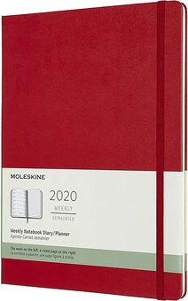  «Еженедельник Moleskine на 2020 год Красный (DHF212WN4Y20)», бренда Moleskine - фото №1 - миниатюра