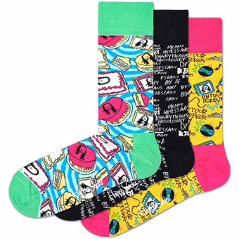 «Носки Happy Socks Steve Aoki Socks Box Set 3 пары 41-46 р (XAOK08-2000)», бренда Happy Socks - фото №1 - миниатюра