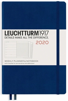  «Еженедельник с заметками Leuchtturm1917 2020 Темно-синий (359889)», бренда Leuchtturm1917 - фото №1 - миниатюра