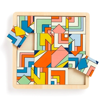  «Пазл-головоломка Galison Frank Lloyd Wright Imperial Hotel 2-in-1 Sliding Wood Puzzle», бренда Galison - фото №6 - миниатюра