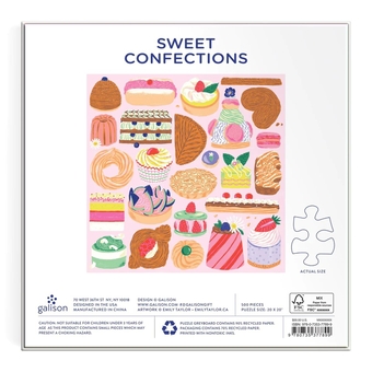  «Пазл Galison Sweet Confections 500 Piece Puzzle», бренда Galison - фото №6 - миниатюра