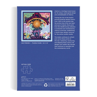 «Пазл Galison All You Need is Love & Liberty by Liberty of London Ltd 500 ел.», бренда Galison - фото №6 - миниатюра