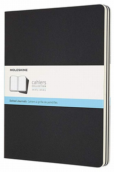  «Набор записных книг Moleskine Cahier в точку 3 шт черный (8058341719220)», бренда Moleskine - фото №1 - миниатюра