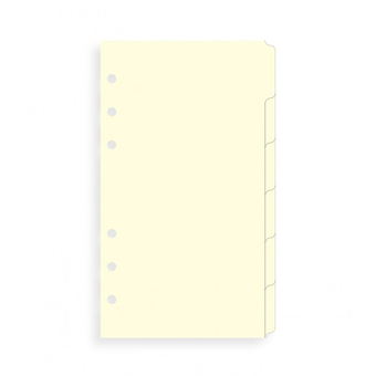  «Разделители универсальные Filofax Personal Cream 6 секций (131680)», бренда Filofax - фото №2 - миниатюра