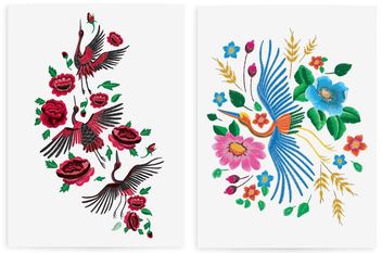 «Тимчасові тату TATTon.me Crane Birds Set», бренду TATTon.me - фото №3 - мініатюра