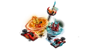  «Конструктор LEGO Ninjago Бой мастеров кружитцу - Кай против Самурая (70684)», бренда LEGO - фото №7 - миниатюра