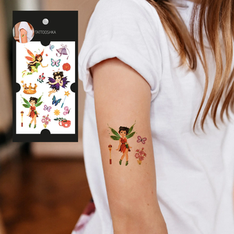  «Тимчасове тату Tattooshka Чарівні феї (WS-E039)», бренда Tattooshka - фото №2 - миниатюра