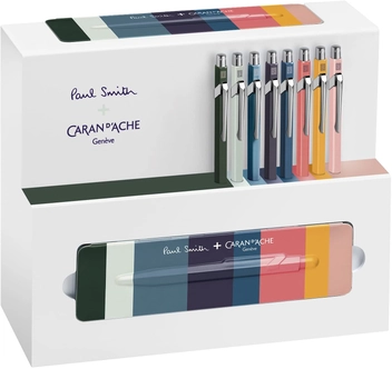 «Ручка Caran d'Ache 849 Paul Smith Petrol Blue (849.006)», бренда Caran d'Ache - фото №2 - миниатюра